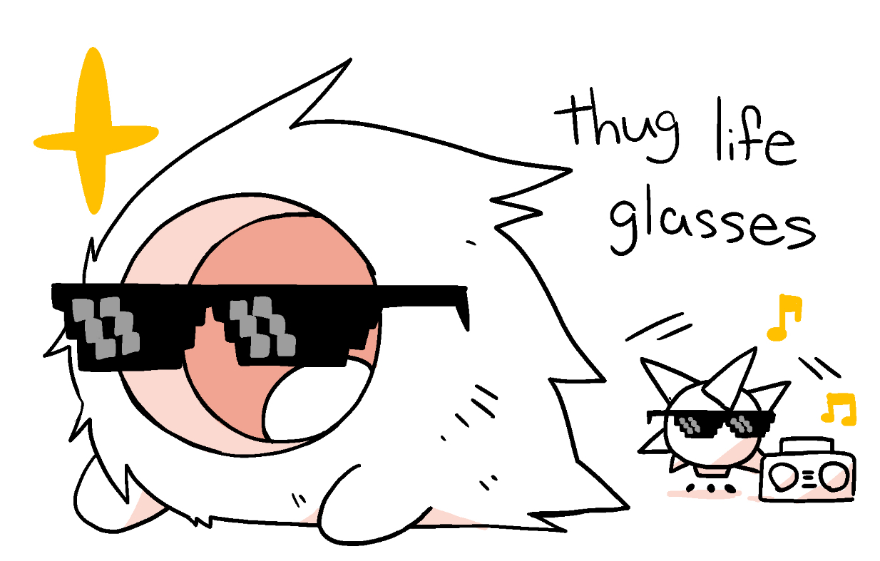 thug life glasses